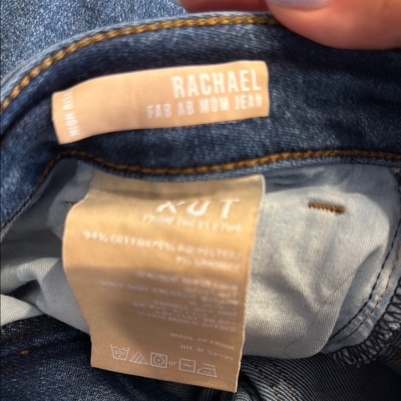 Kut from the Kloth Rachel Fab Ab Mom Jean distressed slim straight denim - Picture 6 of 8